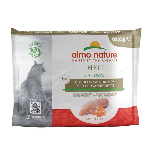 Almo HFC Natural Poulet & Crevettes 6x55g - MyStetho Veterinary