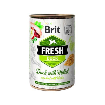 Brit Fresh Brit Fresh Dog - Canard avec millet 400g - MyStetho Veterinary