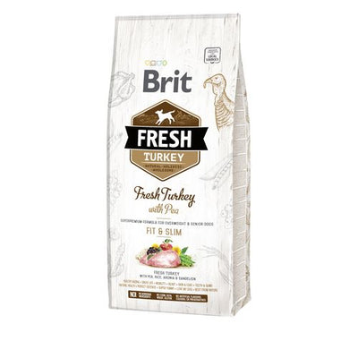 Brit Fresh Brit Fresh Dog - Chiens en surpoids et seniors - Dinde - Fit & Slim 12kg - MyStetho Veterinary