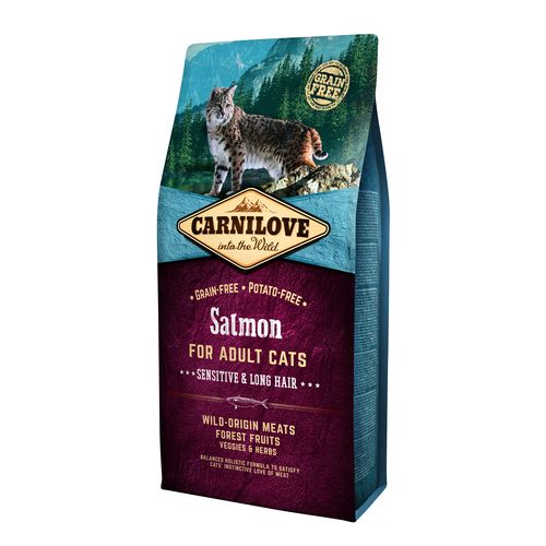 Carnilove Cat Adulte - Saumon / Cheveux sensibles et longs 6kg - MyStetho Veterinary