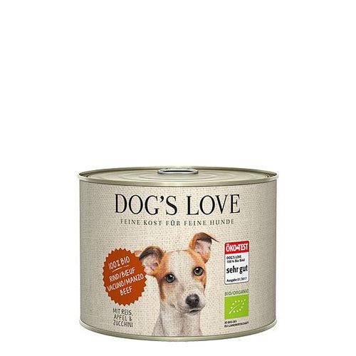 Dog's Love Bio Boeuf, riz, pomme & courgette, 200g - MyStetho Veterinary