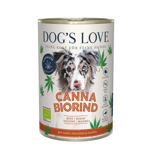 Dog's Love Canna BIO Bœuf & canvre 400g - MyStetho Veterinary