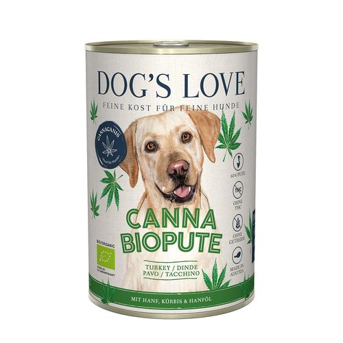 Dog's Love Canna BIO Dinde & canvre 400g - MyStetho Veterinary