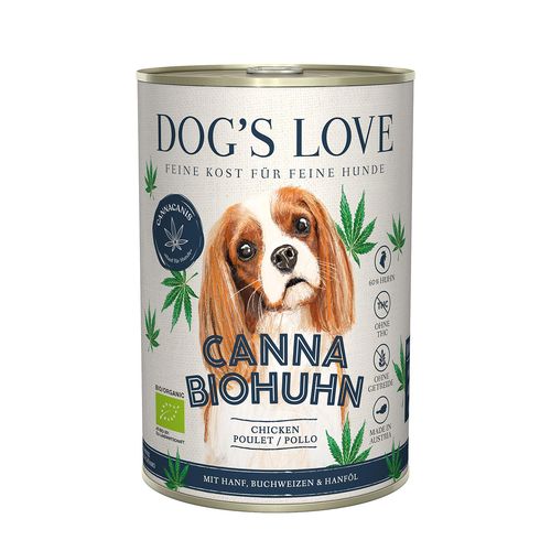 Dog's Love Canna Bio Poulet & canvre 400g - MyStetho Veterinary