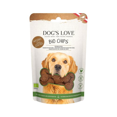 Dog's Love CHIPS BIO volaille 150g - MyStetho Veterinary