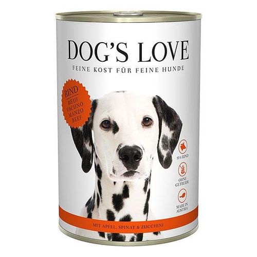 Dog's Love Classic Adult boeuf, pomme, épinard & courgette, 400g - MyStetho Veterinary