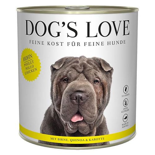 Dog's Love Classic Adult Poulet & poire & quinoa & carottes 800g - MyStetho Veterinary