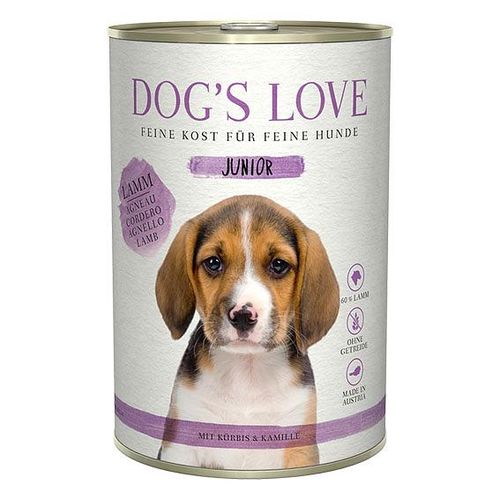 Dog's Love Junior agneau, citrouille & camomille 400g - MyStetho Veterinary