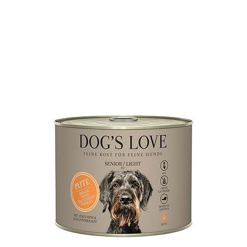 Dog's Love Senior dinde, courgette & herbes de Johannis, 200g - MyStetho Veterinary