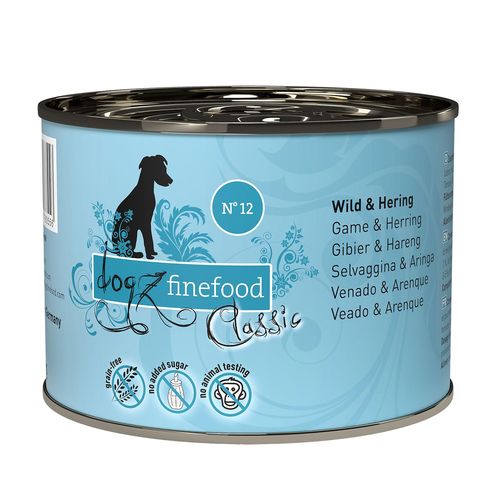 Dogz Finefood No.12 gibier & hareng, 200g - MyStetho Veterinary
