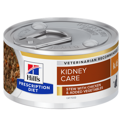 Hill's Prescription Diet k/d Chicken and vegetables stew can 82 g - MyStetho Veterinary
