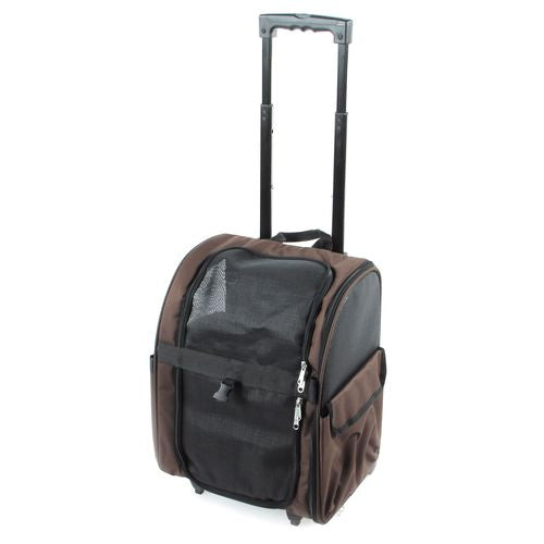 Hunde-u.Katzentransport-Trolley Davos 32x29x52cm, braun, max. Belastung 15kg - MyStetho Veterinary