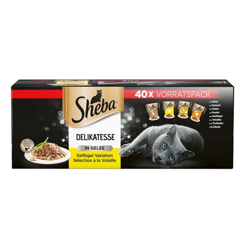 Sheba délices à base de volaille 40x85g Delphin-Amazonia
