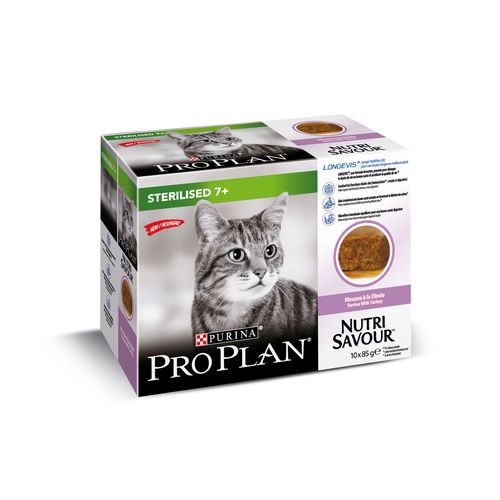 Sterilised 7+ PP NUTRISAVOUR STERILISED 7+ Cat Turkey 85g (10 sachets) - MyStetho Veterinary