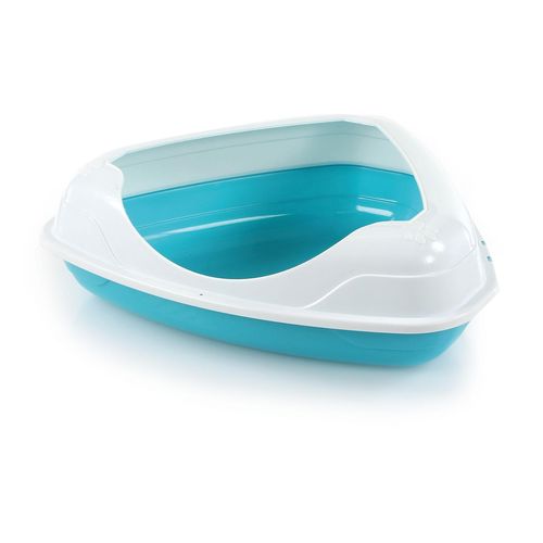 Swisspet caisse à chats d`angle Baystar, bleue - MyStetho Veterinary