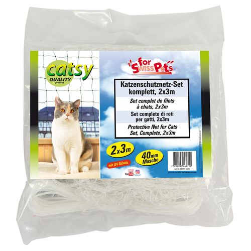 Swisspet Sets universels de filet de sécurité complets, 2x3m, blanc - MyStetho Veterinary