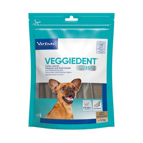 Veggiedent chiens XS (< 5 kg) 15 pièces Virbac