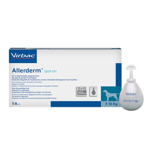 Allerderm SIS Spot on 6 pipettes à 4 ml (dès 10 kg) Virbac 