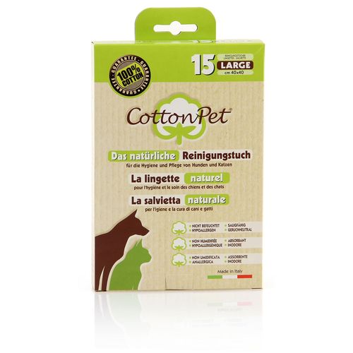 CottonPet lingettes, en pur coton - MyStetho Veterinary