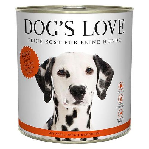 Dog&#039;s Love Classic Adult boeuf, pomme, épinard & courgette, 800g - MyStetho Veterinary