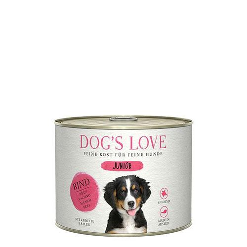 Dog&#039;s Love Junior boeuf, carotte & sauge, 200g - MyStetho Veterinary