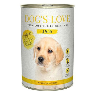 Dog&#039;s Love Junior volaille, courgette & pomme 400g - MyStetho Veterinary