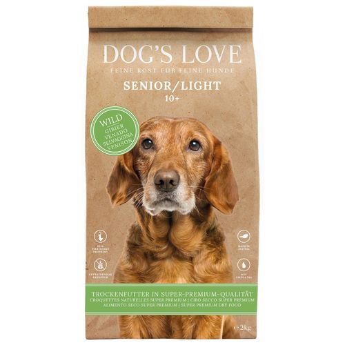 Dog&#039;s Love Senior Light gibier & patate douce & épinard, 2kg - MyStetho Veterinary