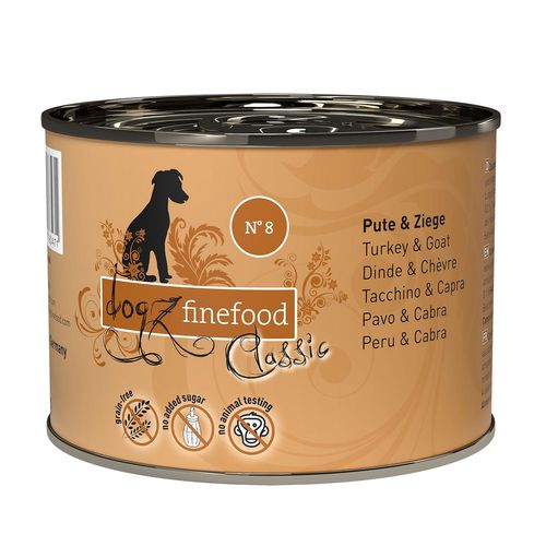 Dogz Finefood No.08 Dinde & chèvre 200g - MyStetho Veterinary