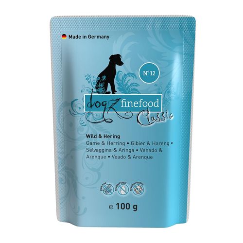 Dogz Finefood No.12 gibier & hareng, 100g - MyStetho Veterinary