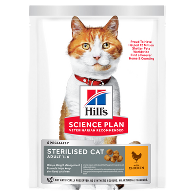 Hill's Science Plan Sterilised Cat Adult Chicken 15 kg - MyStetho Veterinary
