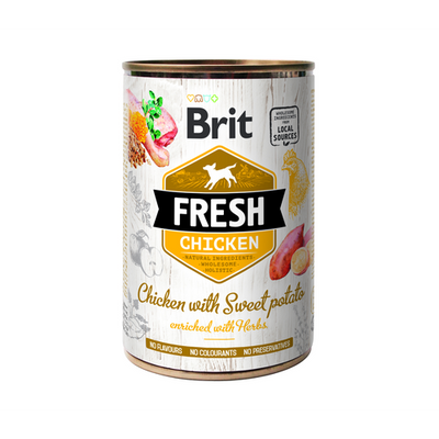 Brit Fresh Brit Fresh Dog - Poulet avec patate douce 400g - MyStetho Veterinary