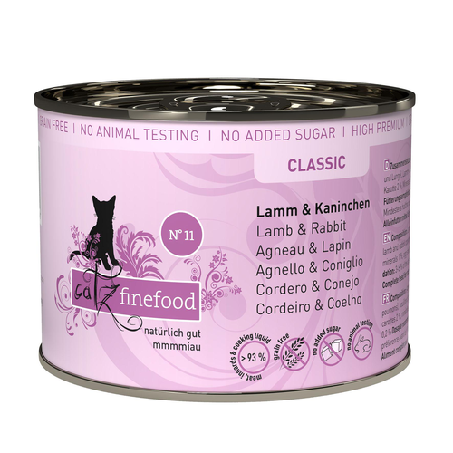 Catz Finefood No. 11 avec agneau &amp; lapin, 200g - MyStetho Veterinary