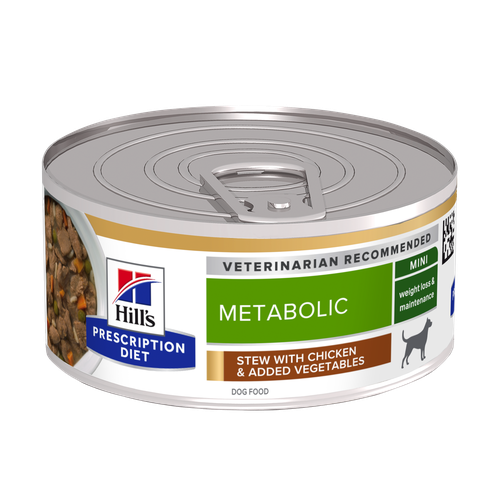 Hill's Prescription Diet Metabolic Mini with Chicken and vegetables stew can 156 g - MyStetho Veterinary