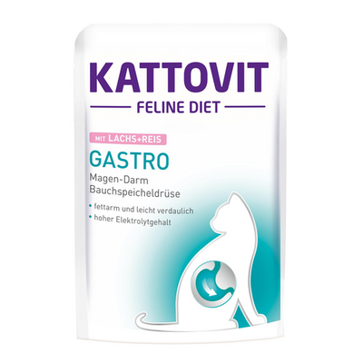 Kattovit Gastro saumon &amp; riz - MyStetho Veterinary