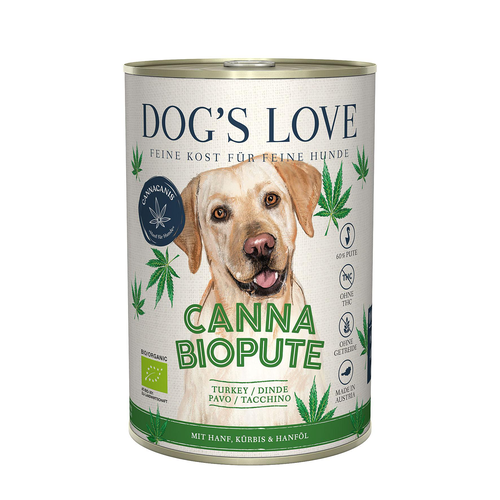 Dog&#039;s Love Canna BIO Dinde &amp; canvre 400g - MyStetho Veterinary