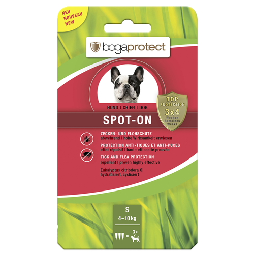 bogaprotect Spot-On anti-parasitaire S pour chiens 3 x 1.2 ml - MyStetho Veterinary