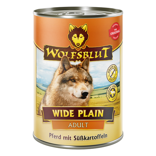 Wolfblut Canine Adult Wide Plain - cheval avec patate douce 395g - MyStetho Veterinary