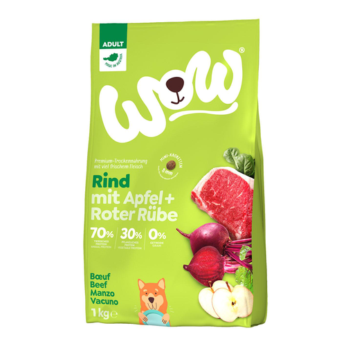 WOW aliment sec Mini Adult bœuf 1kg