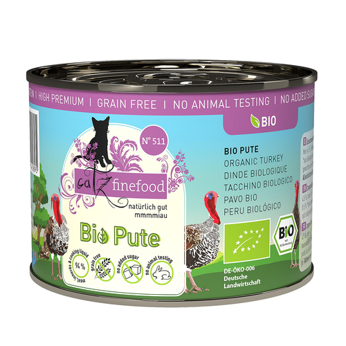 Catz Finefood Bio No. 511 avec dinde, 200g - MyStetho Veterinary