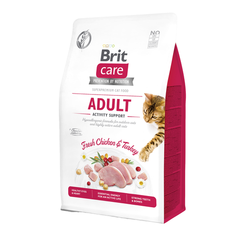 Brit Care Cat Brit Care Cat Sans Céréales - Adulte - Soutien de l'activité 400g - MyStetho Veterinary