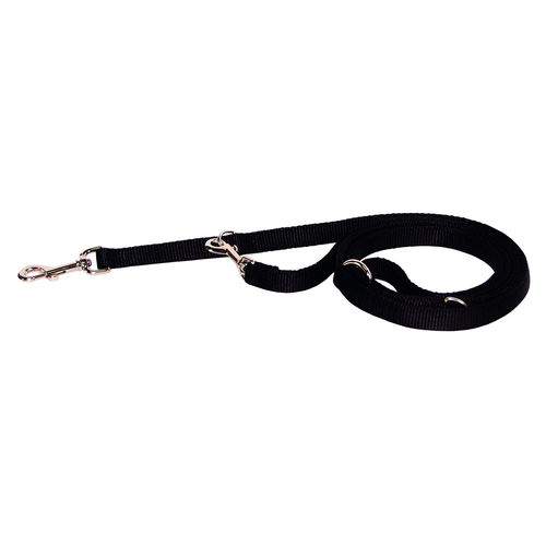 Laisse 3 pos. noir 1 cm x 1.8 m - MyStetho Veterinary