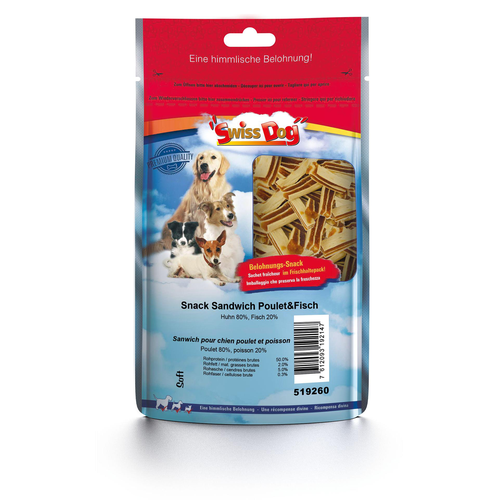 SwissDog Sandwich poulet &amp; poisson - MyStetho Veterinary