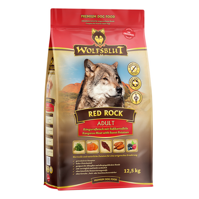 Wolfblut Canine Adult Red Rock - kangourou avec potiron 12.5kg - MyStetho Veterinary