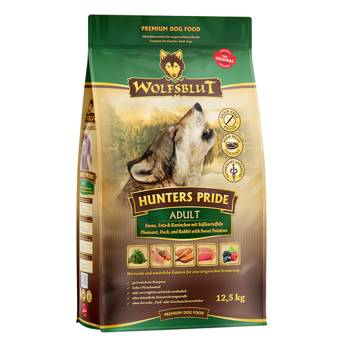 Wolfblut Canine Adult Hunters Pride - faisan & canard & lapin 12.5kg - MyStetho Veterinary