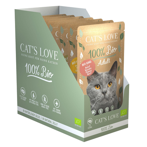 CAT&#039;S LOVE ADULT BIO Multipaquet 6x100g - MyStetho Veterinary