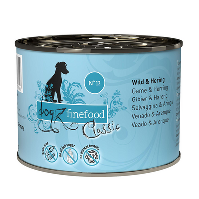 Dogz Finefood No.12 gibier &amp; hareng, 200g - MyStetho Veterinary