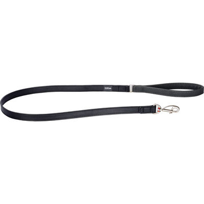 RedDingo Dog Lead Elegant L Vegan Leather Black 25mm, 1.2m - MyStetho Veterinary