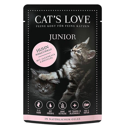 CAT&#039;S LOVE Cat‘s Love Junior Poulet, 85g - MyStetho Veterinary