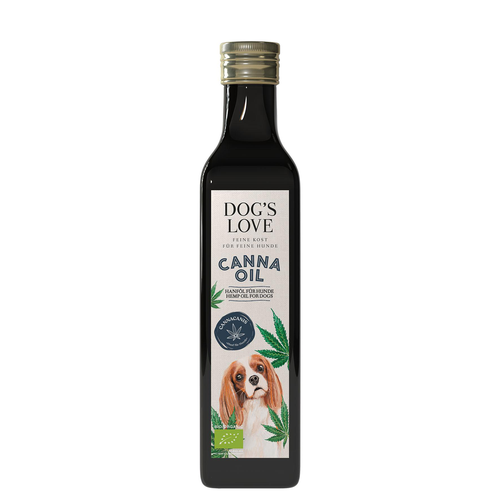 Dog&#039;s Love Canna BIO Huile de chan 250ml - MyStetho Veterinary