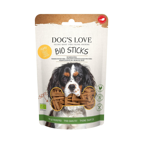 Dog&#039;s Love Soft bâtonnets BIO poulet 150g - MyStetho Veterinary